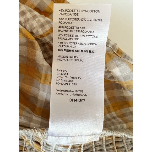 Anthropologie Maeve Plaid Square Neck Puff Sleeve Plus Size 3X Blouse - Picture 8 of 13